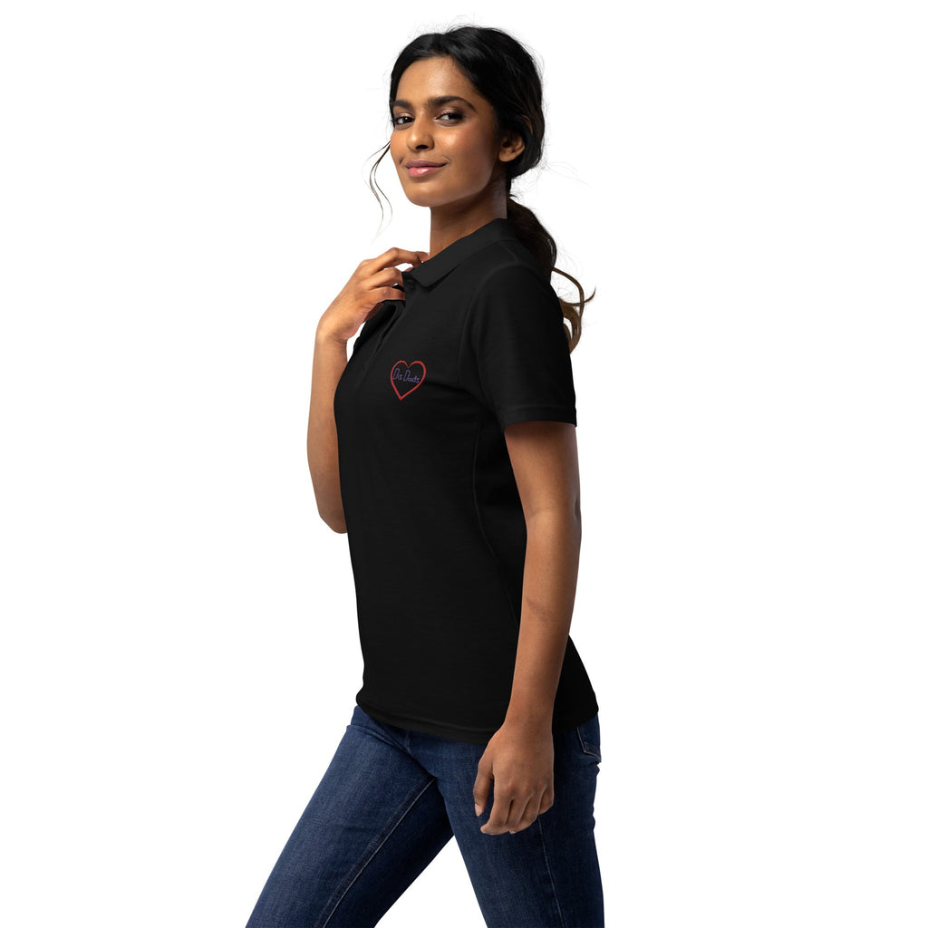 I LOVE Dis Dads Women’s Pique Polo Shirt Mom Approved