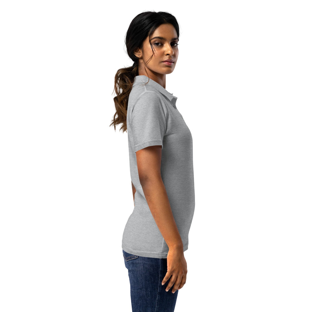 I LOVE Dis Dads Women’s Pique Polo Shirt Mom Approved