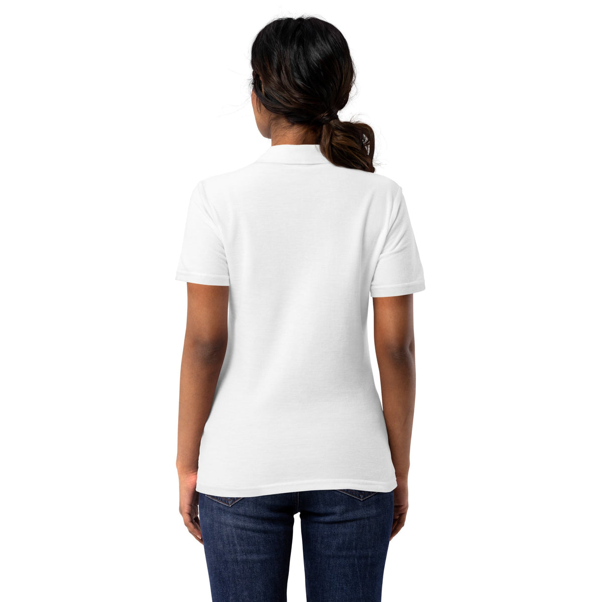 I LOVE Dis Dads Women’s Pique Polo Shirt Mom Approved