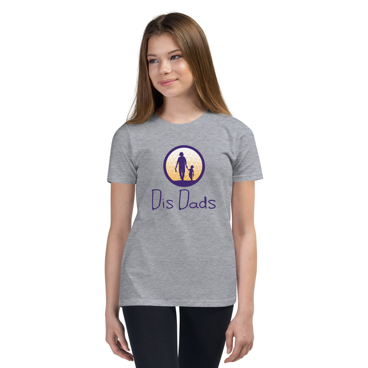 Dis Dads Youth Short Sleeve T Shirt Combed Ring Spun Cotton