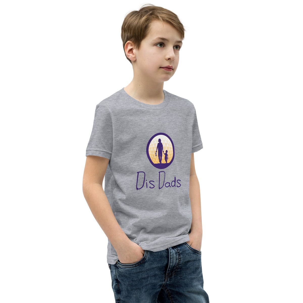 Dis Dads Youth Short Sleeve T Shirt Combed Ring Spun Cotton