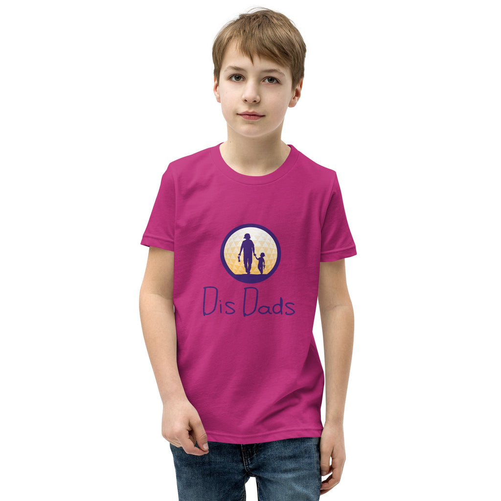 Dis Dads Youth Short Sleeve T Shirt Combed Ring Spun Cotton