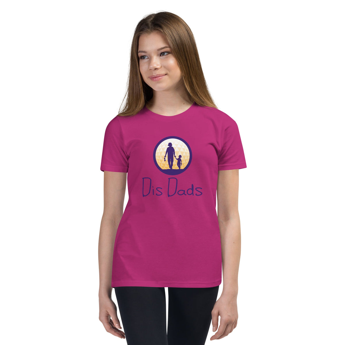 Dis Dads Youth Short Sleeve T Shirt Combed Ring Spun Cotton