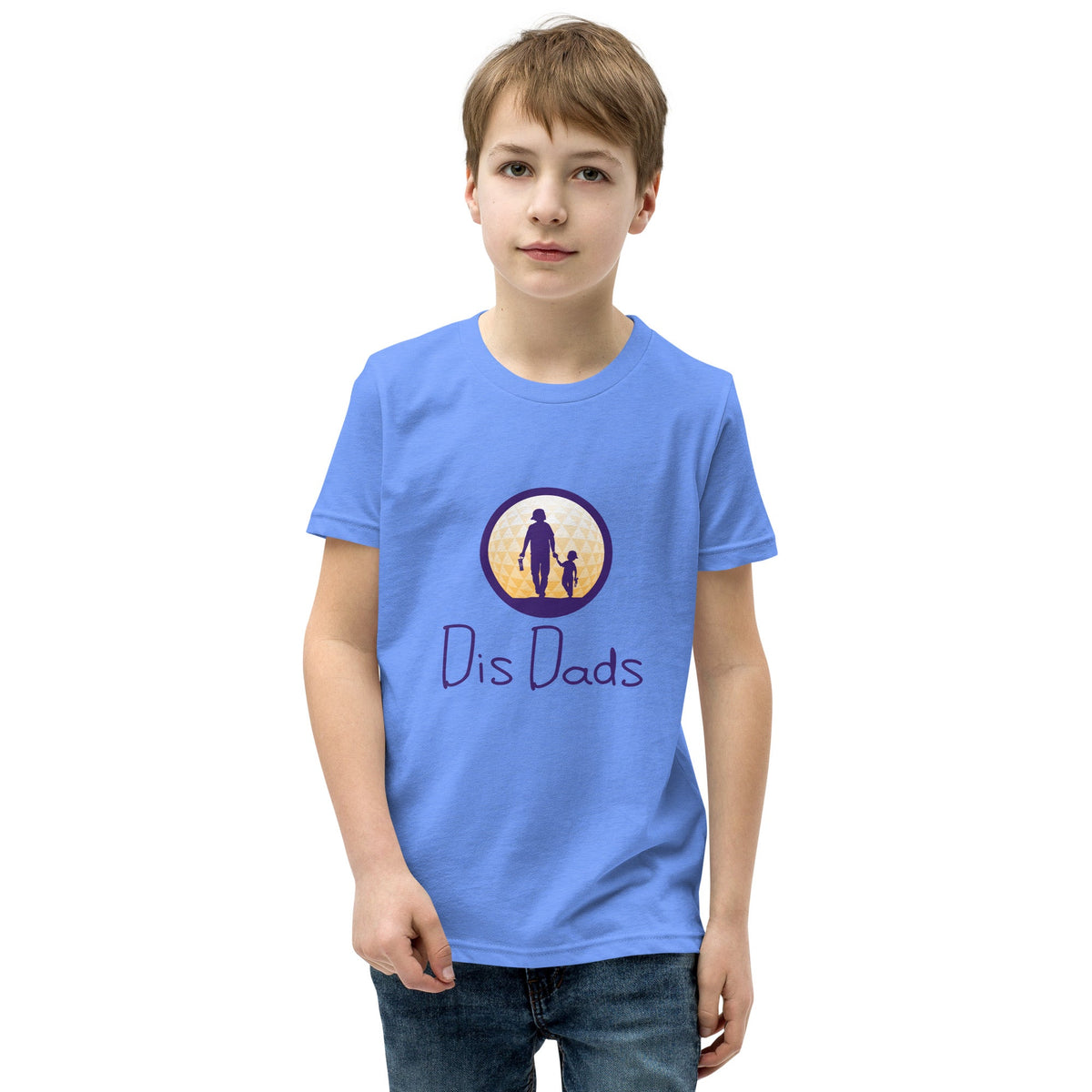 Dis Dads Youth Short Sleeve T Shirt Combed Ring Spun Cotton