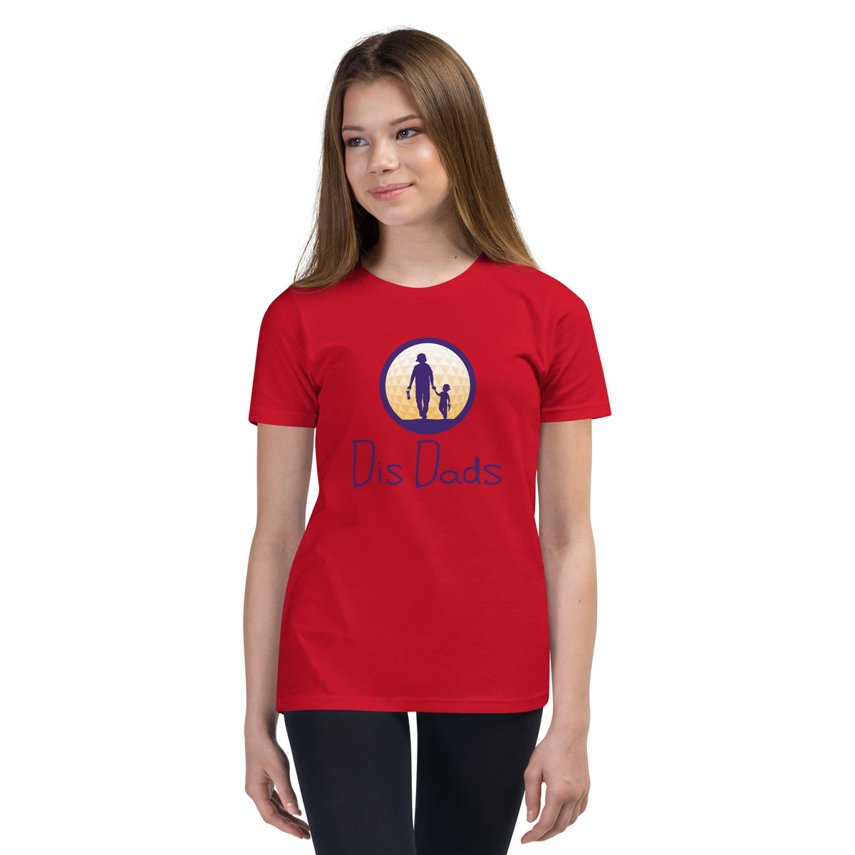 Dis Dads Youth Short Sleeve T Shirt Combed Ring Spun Cotton