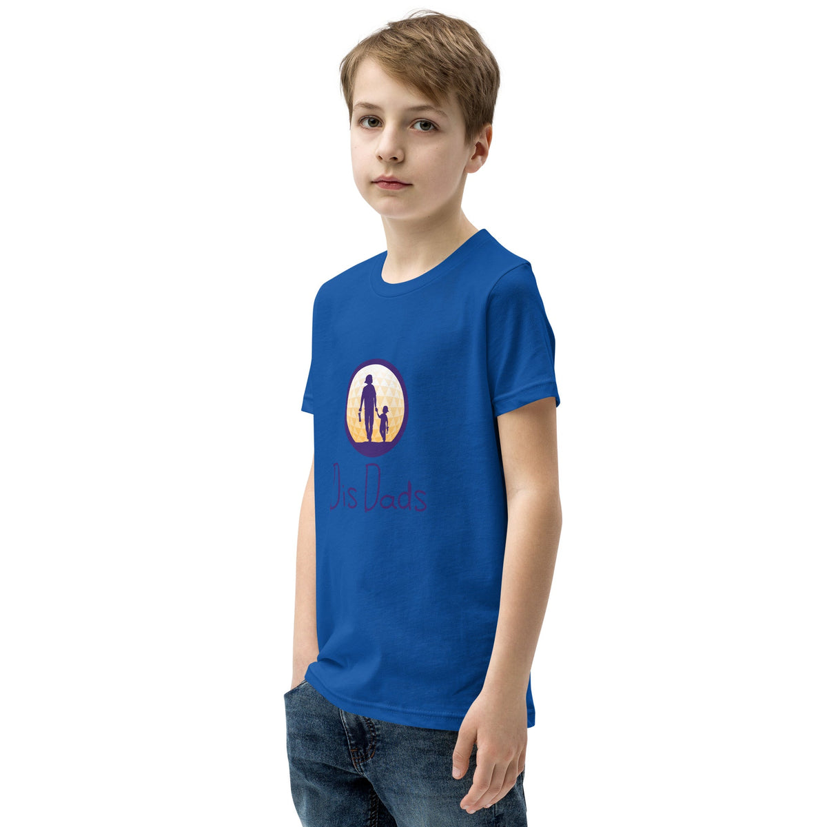 Dis Dads Youth Short Sleeve T Shirt Combed Ring Spun Cotton