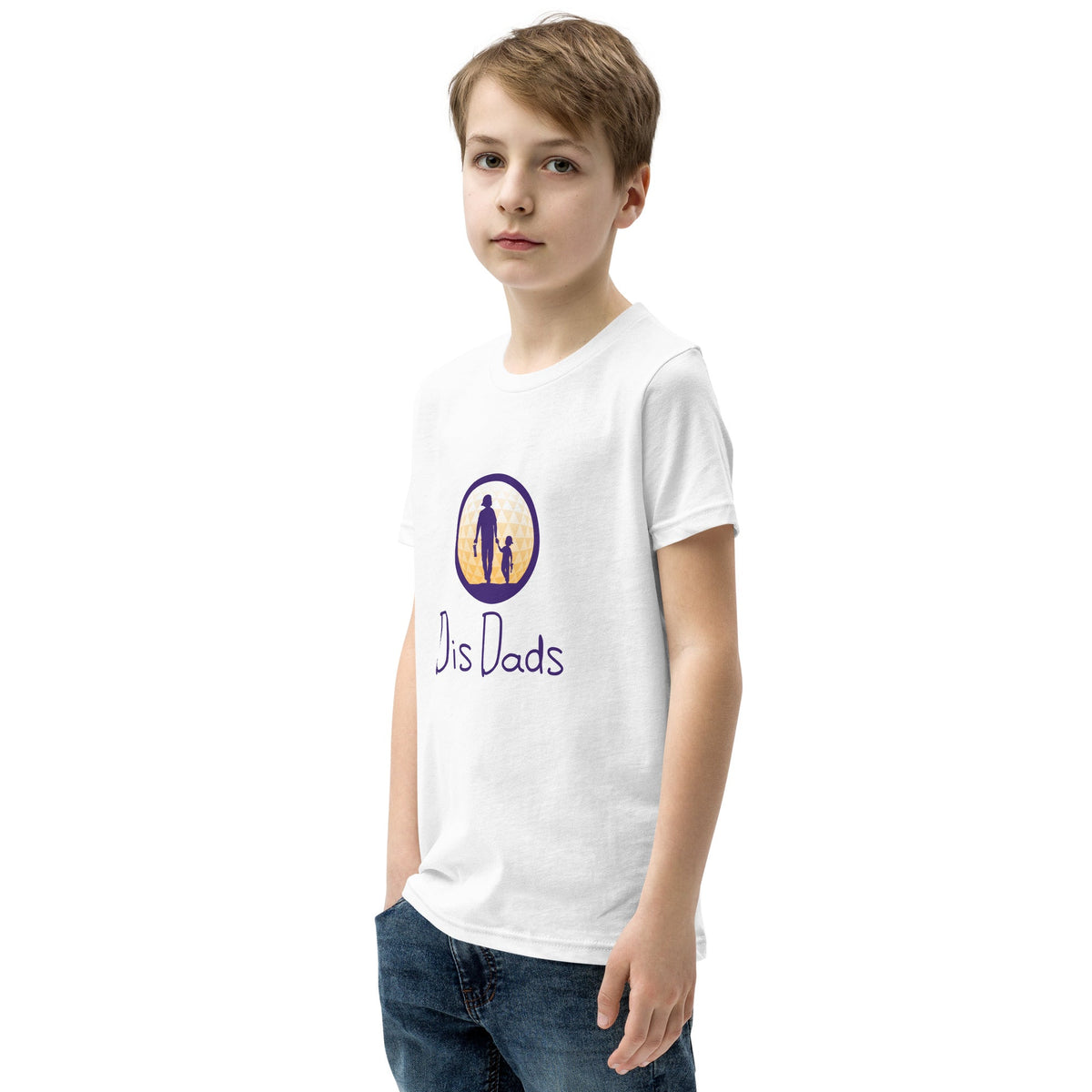 Dis Dads Youth Short Sleeve T Shirt Combed Ring Spun Cotton